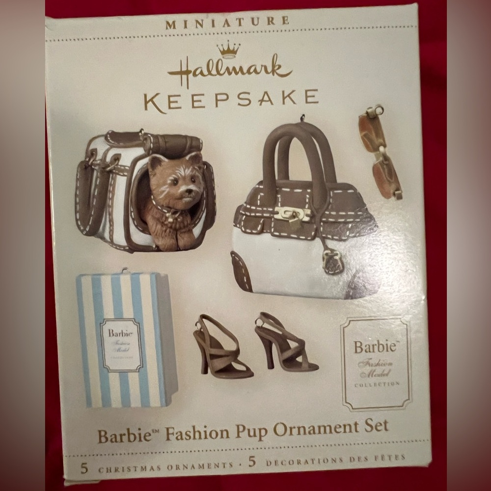 Barbie Vintage 2006 Hallmark Ornaments